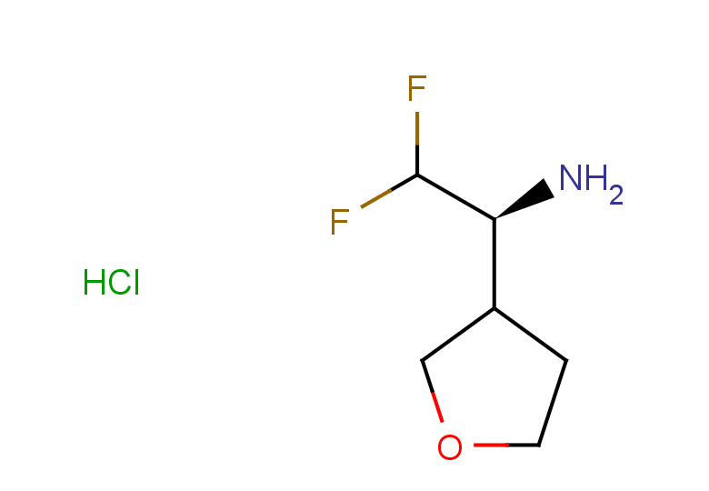 (1S)-2,2-difluoro-1-(oxolan-3-yl)ethan-1-amine hydrochloride