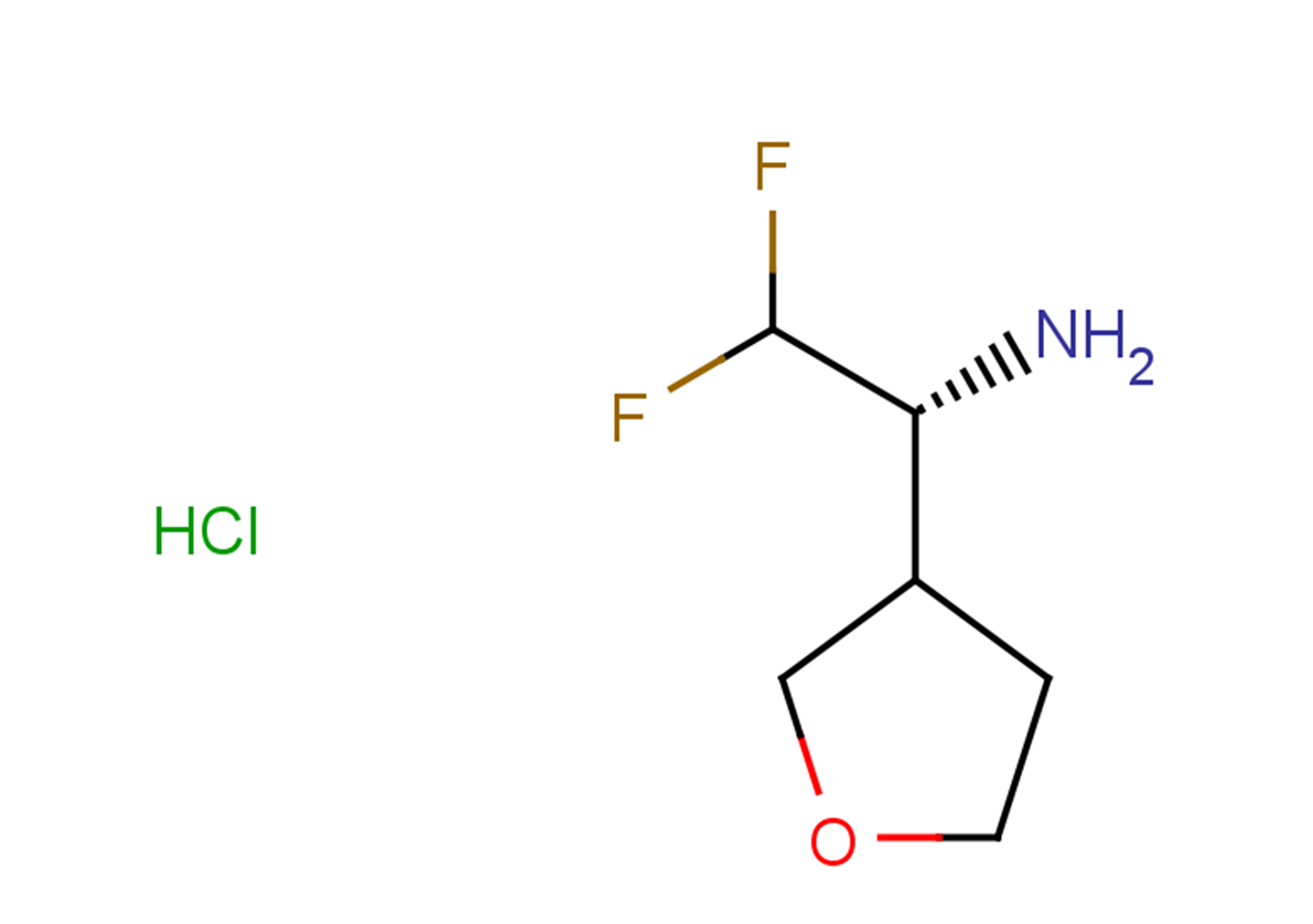 (1R)-2,2-difluoro-1-(oxolan-3-yl)ethan-1-amine hydrochloride
