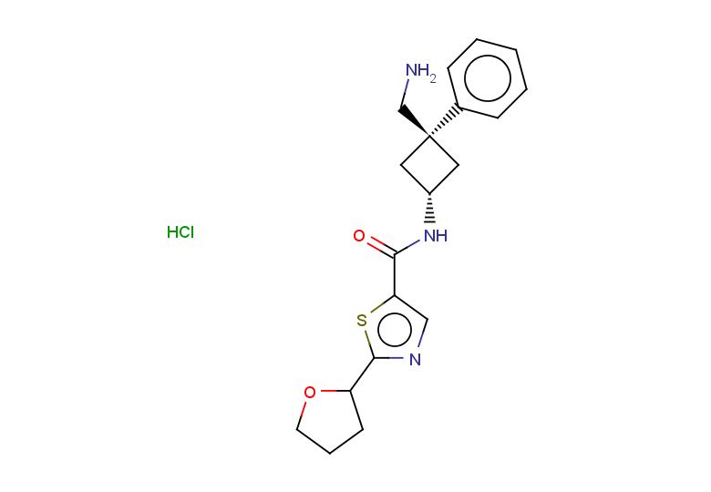 rac-2-(oxolan-2-yl)-N-[(1r,3r)-3-(aminomethyl)-3-phenylcyclobutyl]-1,3-thiazole-5-carboxamide hydrochloride, cis