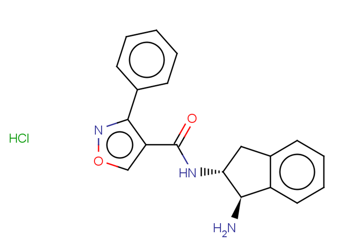 N-[(1R,2R)-1-amino-2,3-dihydro-1H-inden-2-yl]-3-phenyl-1,2-oxazole-4-carboxamide hydrochloride