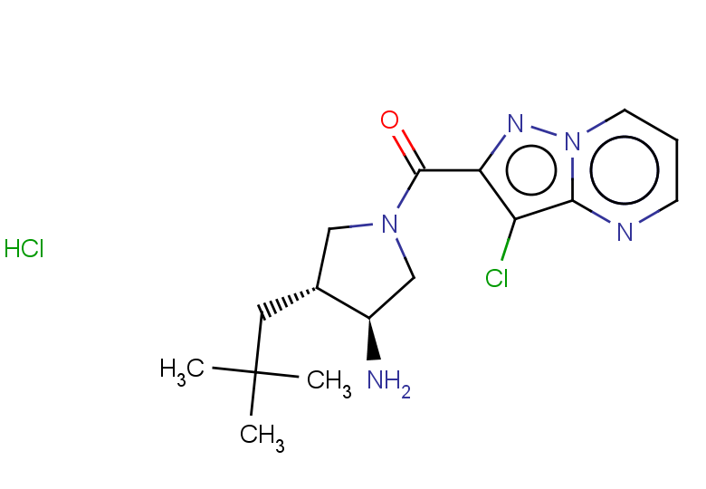 rac-(3R,4S)-1-{3-chloropyrazolo[1,5-a]pyrimidine-2-carbonyl}-4-(2,2-dimethylpropyl)pyrrolidin-3-amine hydrochloride, trans