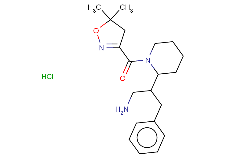 2-[1-(5,5-dimethyl-4,5-dihydro-1,2-oxazole-3-carbonyl)piperidin-2-yl]-3-phenylpropan-1-amine hydrochloride