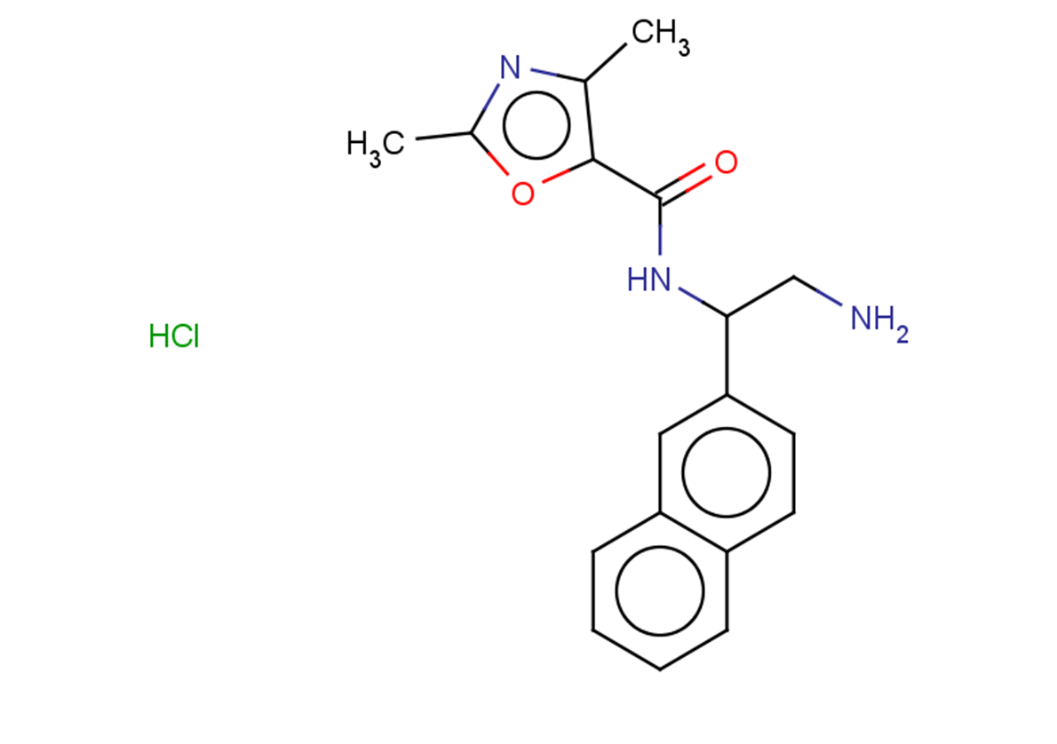 N-[2-amino-1-(naphthalen-2-yl)ethyl]-2,4-dimethyl-1,3-oxazole-5-carboxamide hydrochloride