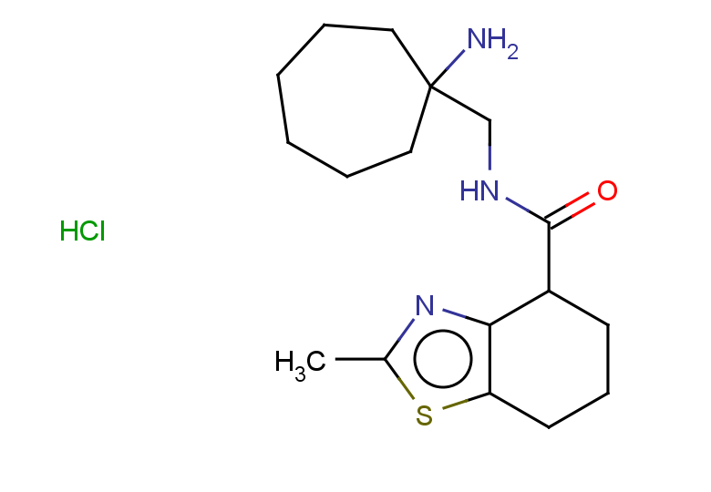N-[(1-aminocycloheptyl)methyl]-2-methyl-4,5,6,7-tetrahydro-1,3-benzothiazole-4-carboxamide hydrochloride