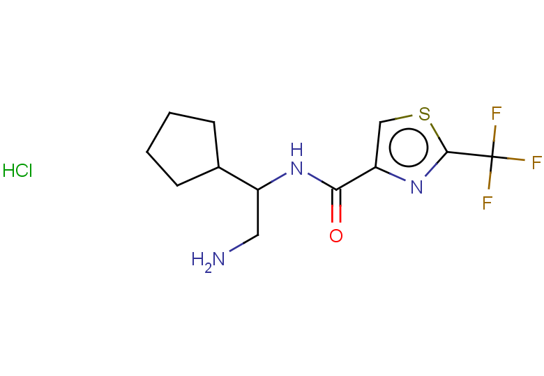 N-(2-amino-1-cyclopentylethyl)-2-(trifluoromethyl)-1,3-thiazole-4-carboxamide hydrochloride