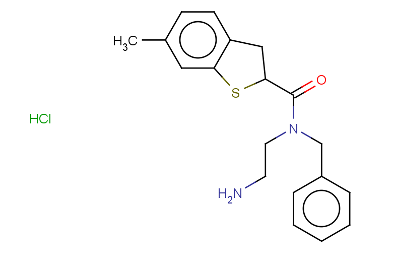 N-(2-aminoethyl)-N-benzyl-6-methyl-2,3-dihydro-1-benzothiophene-2-carboxamide hydrochloride