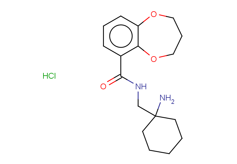 N-[(1-aminocyclohexyl)methyl]-3,4-dihydro-2H-1,5-benzodioxepine-6-carboxamide hydrochloride