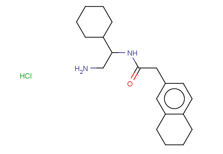 N-(2-amino-1-cyclohexylethyl)-2-(5,6,7,8-tetrahydronaphthalen-2-yl)acetamide hydrochloride