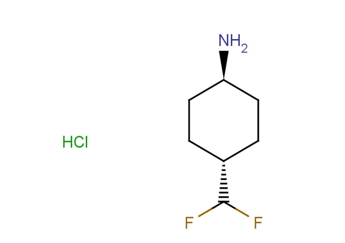 rac-(1r,4r)-4-(difluoromethyl)cyclohexan-1-amine hydrochloride, trans