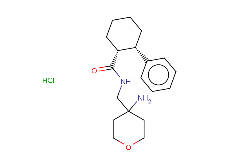 rac-(1R,2S)-N-[(4-aminooxan-4-yl)methyl]-2-phenylcyclohexane-1-carboxamide hydrochloride, cis