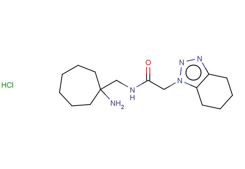 N-[(1-aminocycloheptyl)methyl]-2-(4,5,6,7-tetrahydro-1H-1,2,3-benzotriazol-1-yl)acetamide hydrochloride