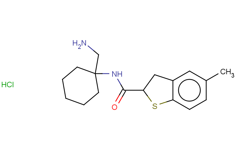 N-[1-(aminomethyl)cyclohexyl]-5-methyl-2,3-dihydro-1-benzothiophene-2-carboxamide hydrochloride