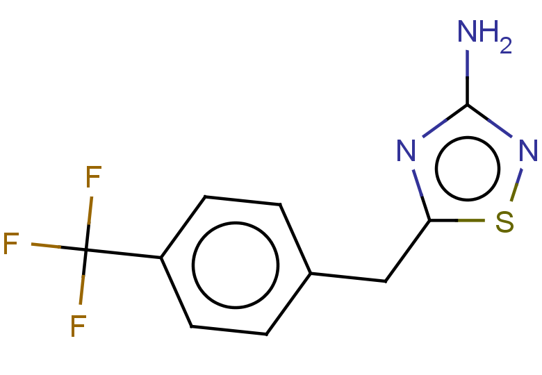 5-{[4-(trifluoromethyl)phenyl]methyl}-1,2,4-thiadiazol-3-amine