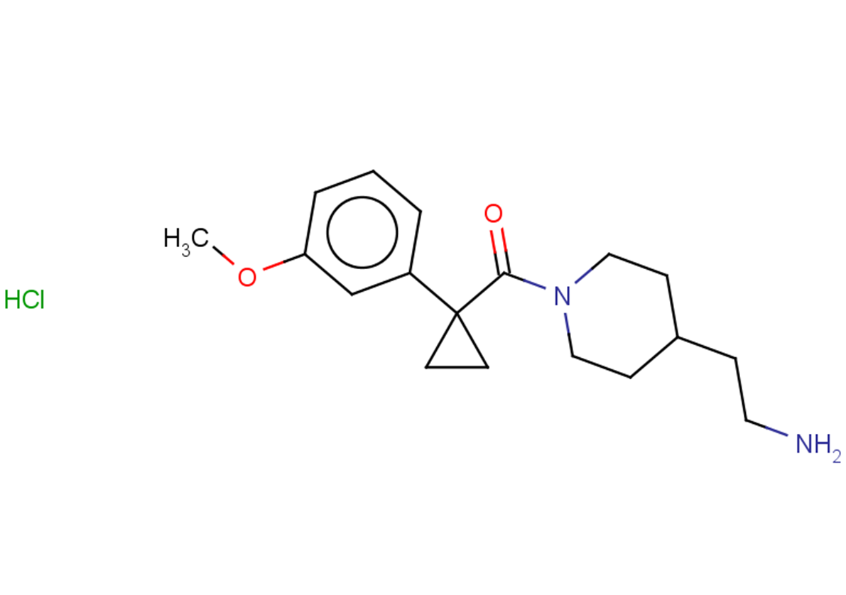 2-{1-[1-(3-methoxyphenyl)cyclopropanecarbonyl]piperidin-4-yl}ethan-1-amine hydrochloride