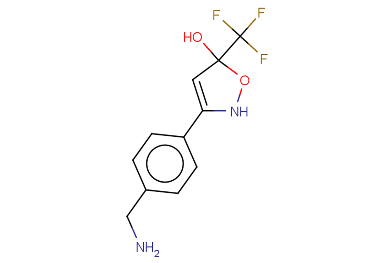 3-[4-(aminomethyl)phenyl]-5-(trifluoromethyl)-2,5-dihydro-1,2-oxazol-5-ol