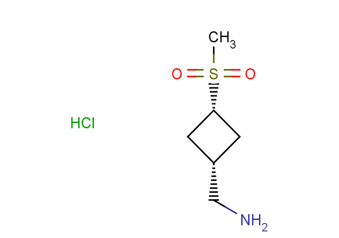 rac-1-[(1s,3s)-3-methanesulfonylcyclobutyl]methanamine hydrochloride, cis