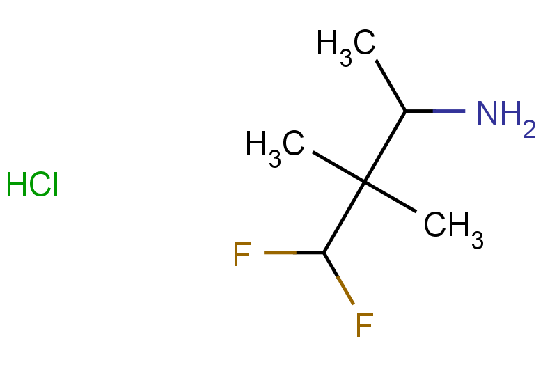 4,4-difluoro-3,3-dimethylbutan-2-amine hydrochloride