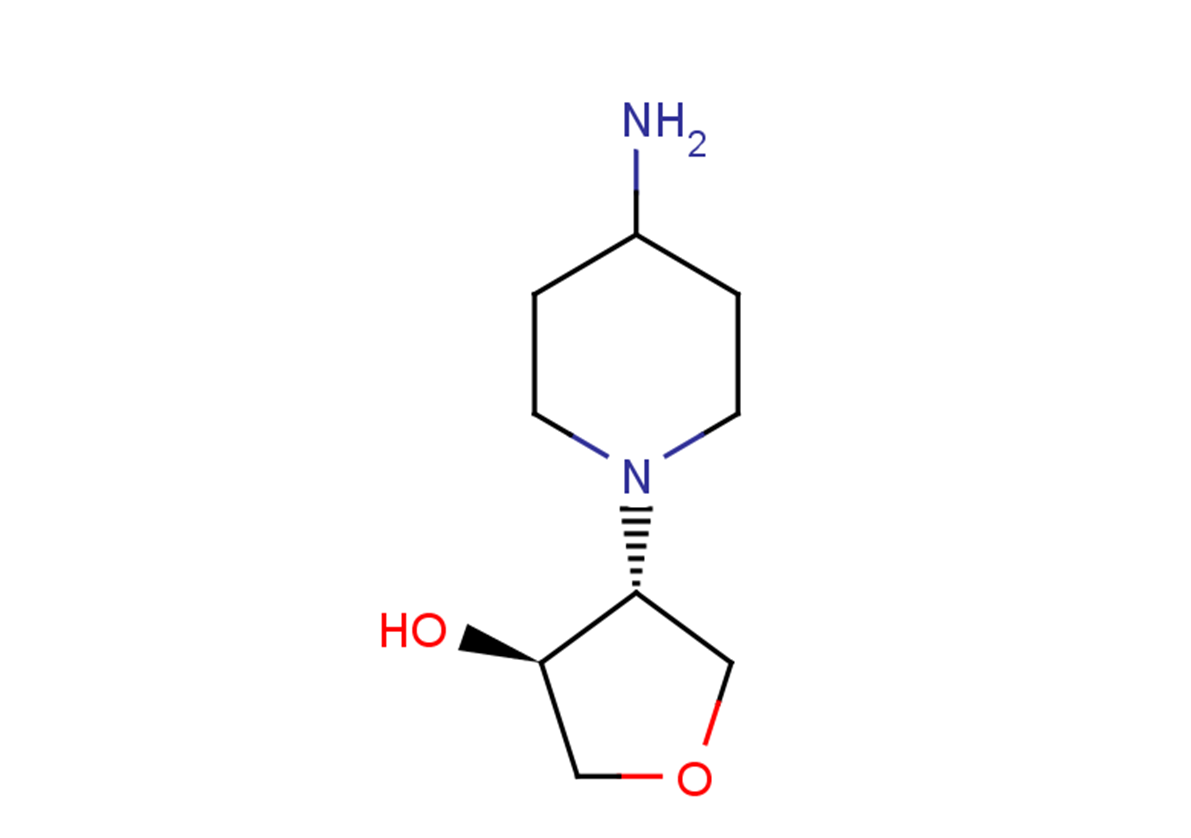 rac-(3R,4S)-4-(4-aminopiperidin-1-yl)oxolan-3-ol, trans
