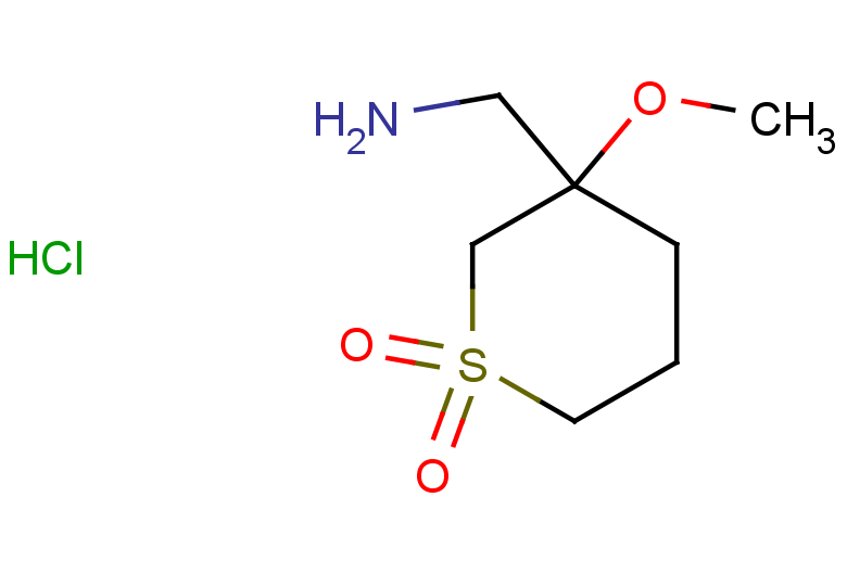 3-(aminomethyl)-3-methoxy-1lambda6-thiane-1,1-dione hydrochloride