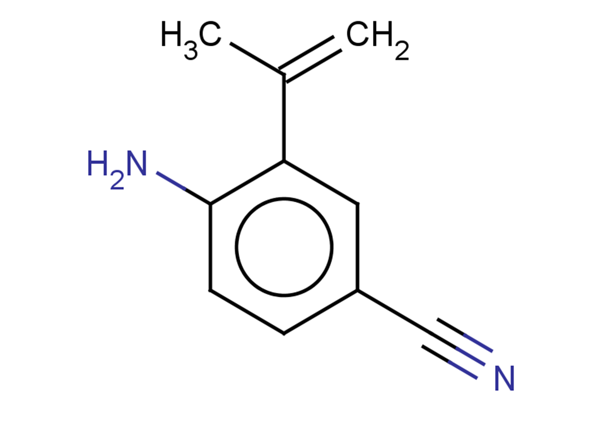 4-amino-3-(prop-1-en-2-yl)benzonitrile