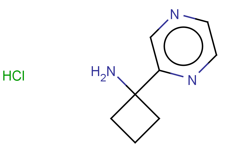 1-(pyrazin-2-yl)cyclobutan-1-amine hydrochloride