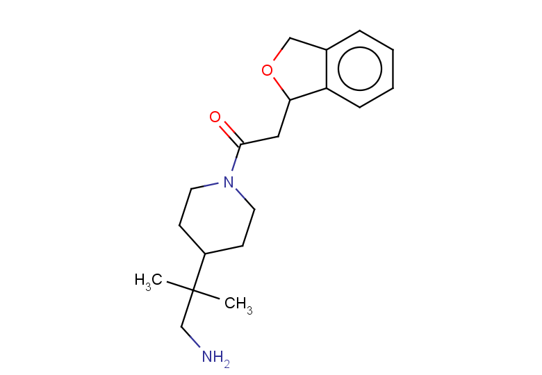 1-[4-(1-amino-2-methylpropan-2-yl)piperidin-1-yl]-2-(1,3-dihydro-2-benzofuran-1-yl)ethan-1-one