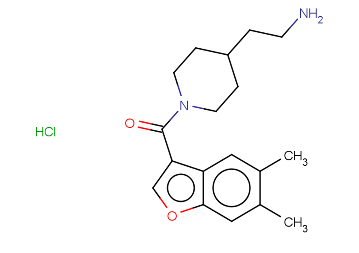 2-[1-(5,6-dimethyl-1-benzofuran-3-carbonyl)piperidin-4-yl]ethan-1-amine hydrochloride