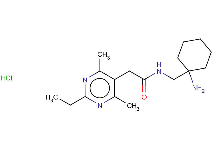 N-[(1-aminocyclohexyl)methyl]-2-(2-ethyl-4,6-dimethylpyrimidin-5-yl)acetamide hydrochloride