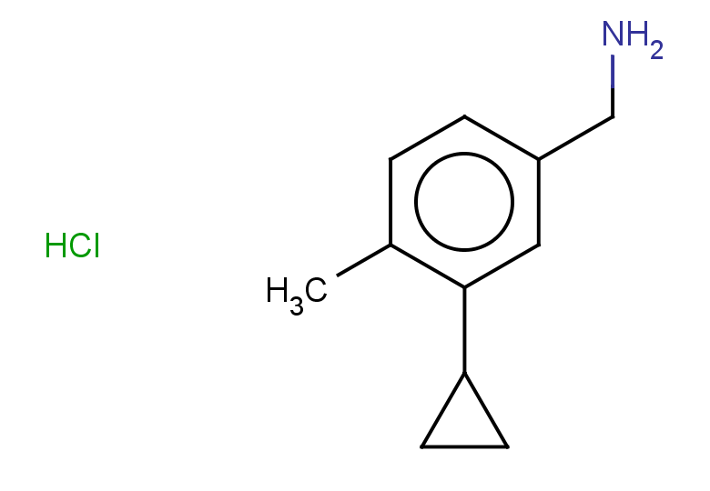 1-(3-cyclopropyl-4-methylphenyl)methanamine hydrochloride