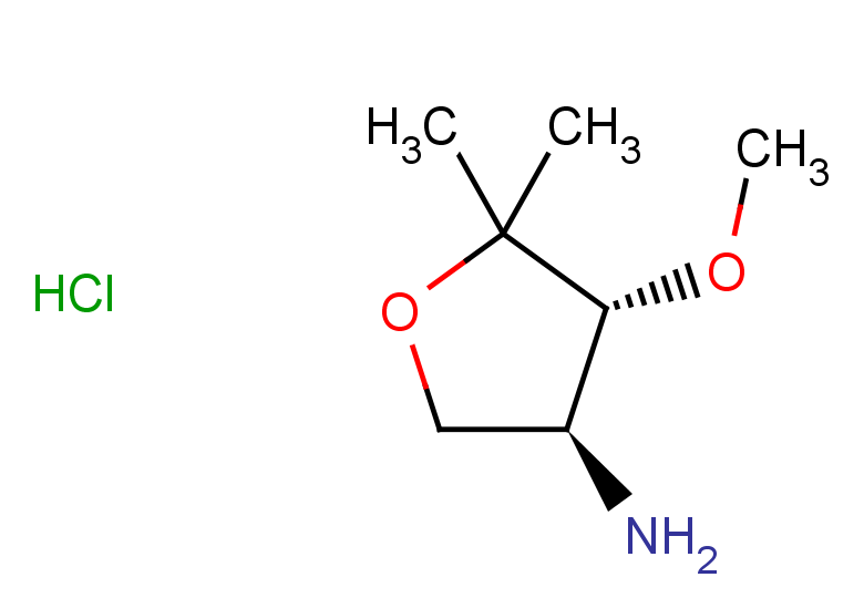 rac-(3R,4S)-4-methoxy-5,5-dimethyloxolan-3-amine hydrochloride, trans