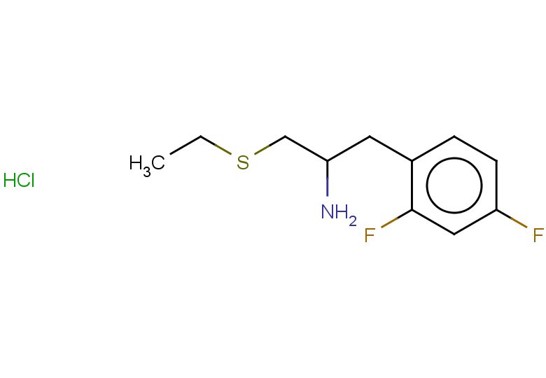 1-(2,4-difluorophenyl)-3-(ethylsulfanyl)propan-2-amine hydrochloride