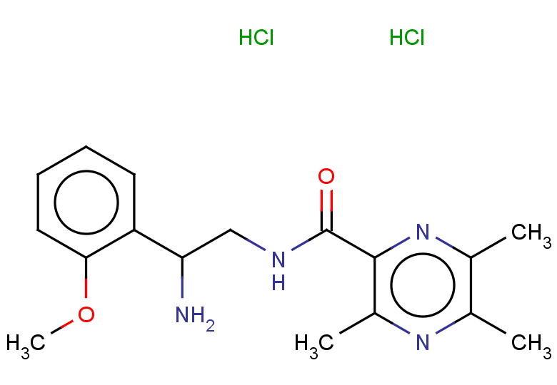 N-[2-amino-2-(2-methoxyphenyl)ethyl]-3,5,6-trimethylpyrazine-2-carboxamide dihydrochloride
