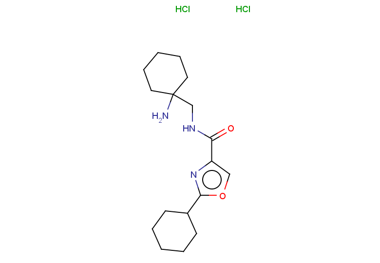 N-[(1-aminocyclohexyl)methyl]-2-cyclohexyl-1,3-oxazole-4-carboxamide dihydrochloride