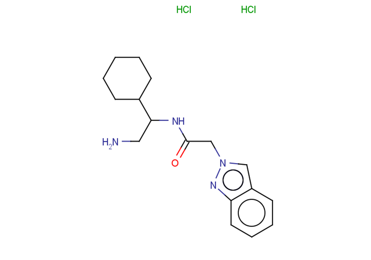N-(2-amino-1-cyclohexylethyl)-2-(2H-indazol-2-yl)acetamide dihydrochloride