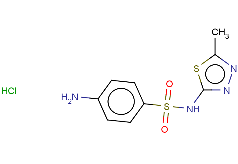 4-amino-N-(5-methyl-1,3,4-thiadiazol-2-yl)benzene-1-sulfonamide hydrochloride