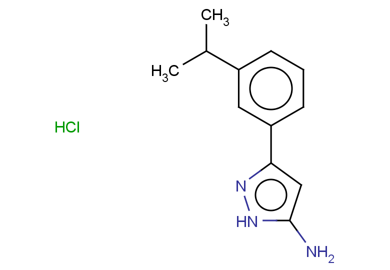 3-[3-(propan-2-yl)phenyl]-1H-pyrazol-5-amine hydrochloride