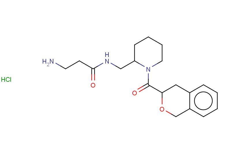 3-amino-N-{[1-(3,4-dihydro-1H-2-benzopyran-3-carbonyl)piperidin-2-yl]methyl}propanamide hydrochloride