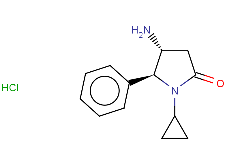 rac-(4R,5S)-4-amino-1-cyclopropyl-5-phenylpyrrolidin-2-one hydrochloride, trans