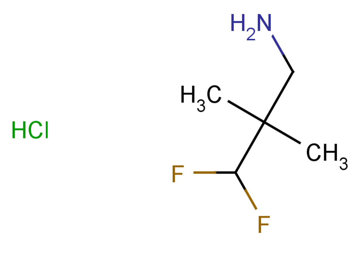 3,3-difluoro-2,2-dimethylpropan-1-amine hydrochloride