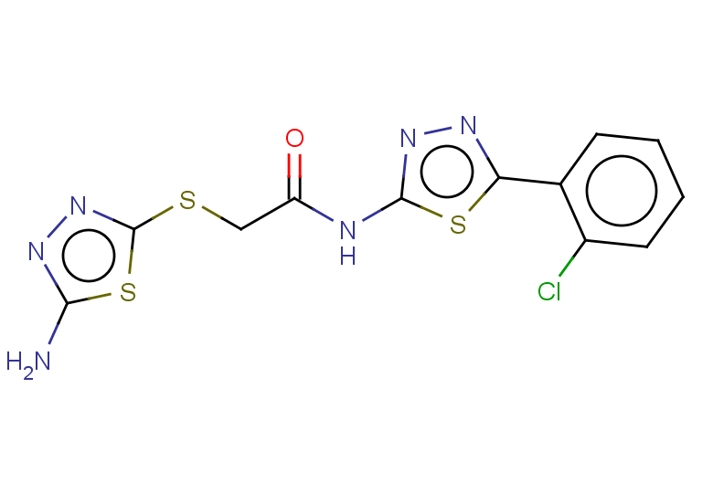 2-[(5-amino-1,3,4-thiadiazol-2-yl)sulfanyl]-N-[5-(2-chlorophenyl)-1,3,4-thiadiazol-2-yl]acetamide