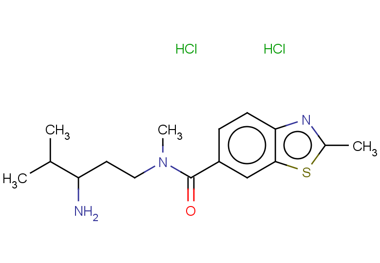 N-(3-amino-4-methylpentyl)-N,2-dimethyl-1,3-benzothiazole-6-carboxamide dihydrochloride