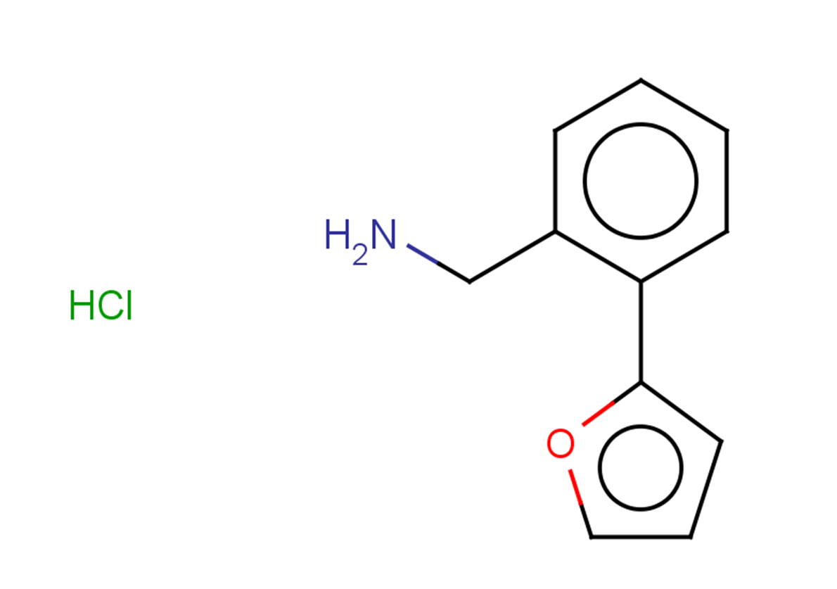 1-[2-(furan-2-yl)phenyl]methanamine hydrochloride