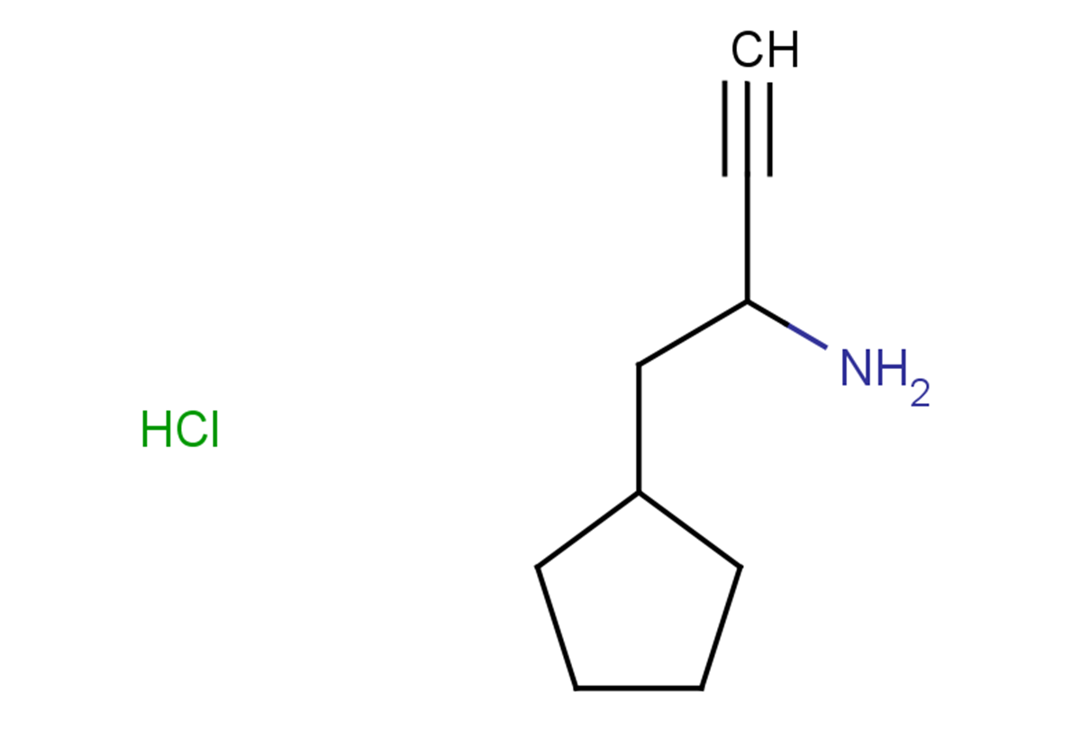 1-cyclopentylbut-3-yn-2-amine hydrochloride