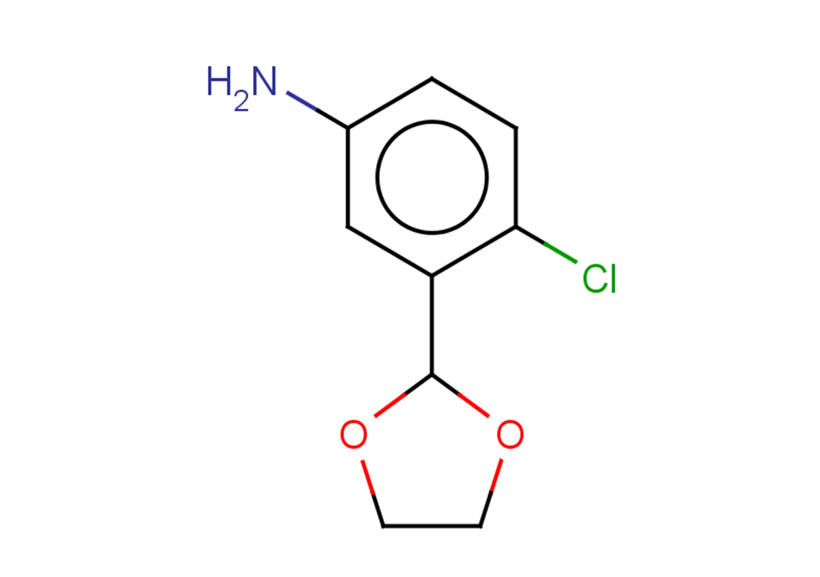 4-chloro-3-(1,3-dioxolan-2-yl)aniline