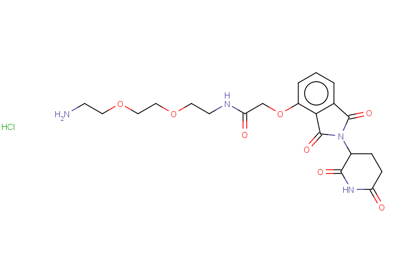 N-{2-[2-(2-aminoethoxy)ethoxy]ethyl}-2-{[2-(2,6-dioxopiperidin-3-yl)-1,3-dioxo-2,3-dihydro-1H-isoindol-4-yl]oxy}acetamide hydrochloride