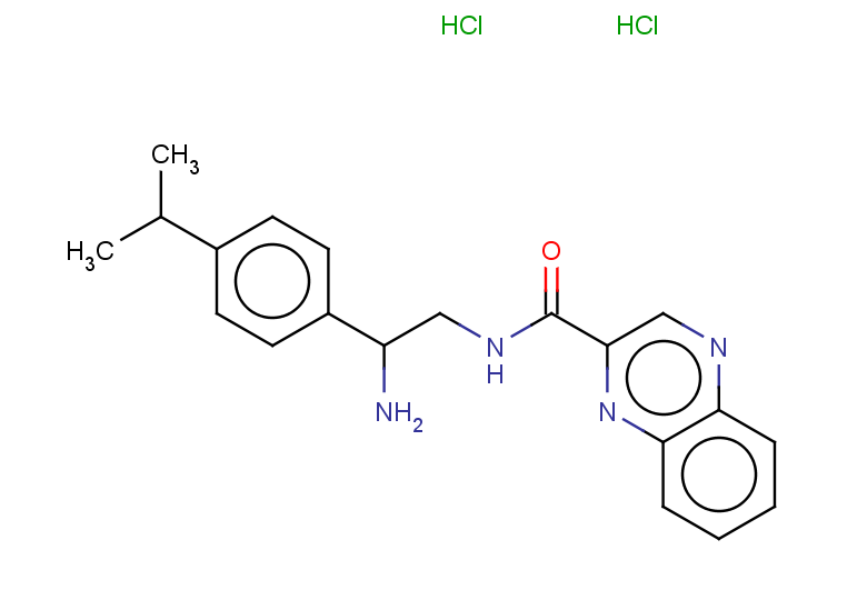 N-{2-amino-2-[4-(propan-2-yl)phenyl]ethyl}quinoxaline-2-carboxamide dihydrochloride