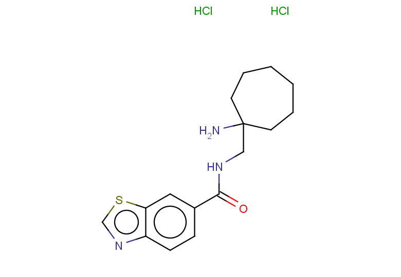 N-[(1-aminocycloheptyl)methyl]-1,3-benzothiazole-6-carboxamide dihydrochloride