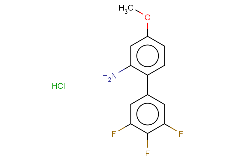 3',4',5'-trifluoro-4-methoxy-[1,1'-biphenyl]-2-amine hydrochloride