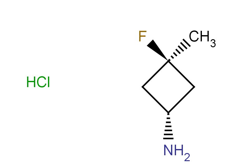 (1s,3r)-3-fluoro-3-methylcyclobutan-1-amine hydrochloride, trans