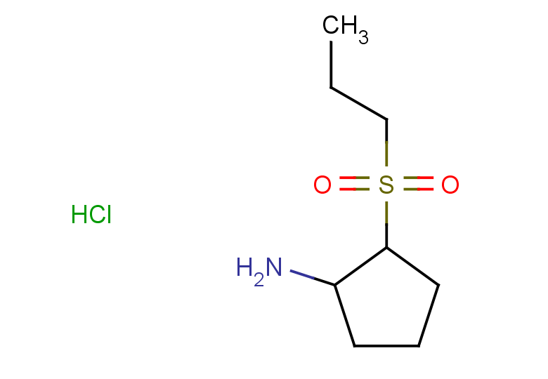 2-(propane-1-sulfonyl)cyclopentan-1-amine hydrochloride